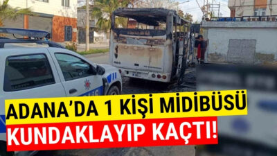 Adana'da bir kişi park halindeki