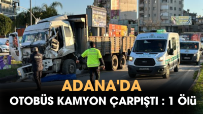 Adana'da, Eray Kaya'nın kullandığı kamyon