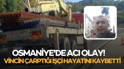 Osmaniye'nin Düziçi ilçesin'de inşaat işçisi