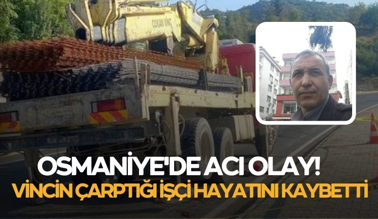 Osmaniye’de Vincin Çarptığı İşçi Hayatını  Kaybetti