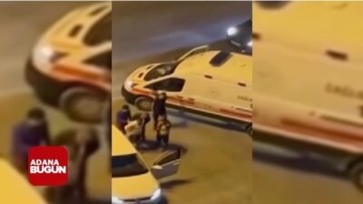 Adana’da Ambulans Şoförü ile Sürücü Arasında Tartışma: Tartışma Kamerada